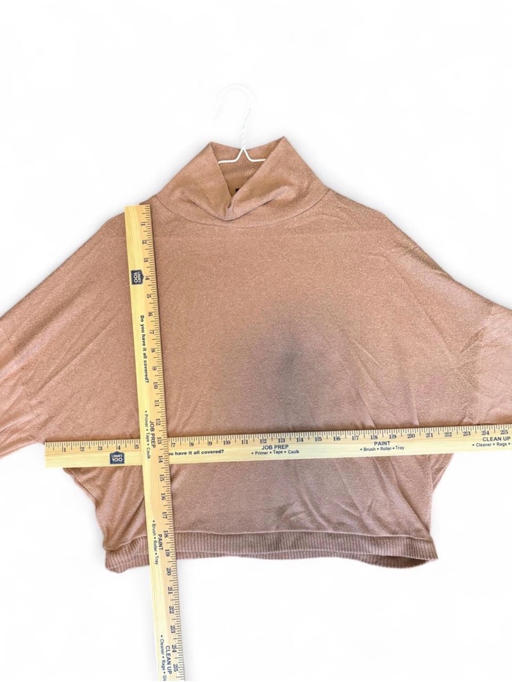 Express Cropped Cowl Neck Sweater - Mauve - Picture 5 of 5